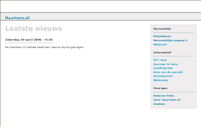 Haartsen.nl op 29 april 2006