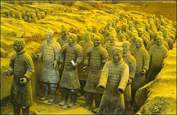 Het terracottaleger - Foto Herman Hoekstra